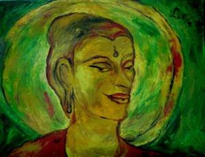 Lord Buddha 60X45 cm oil on canvas 2012
